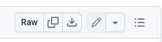 GitHub Raw button